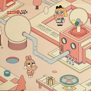 NEW UNOPENED BLIND BOX PopMart Cry Baby ‘Crying Again’ Plush pendant